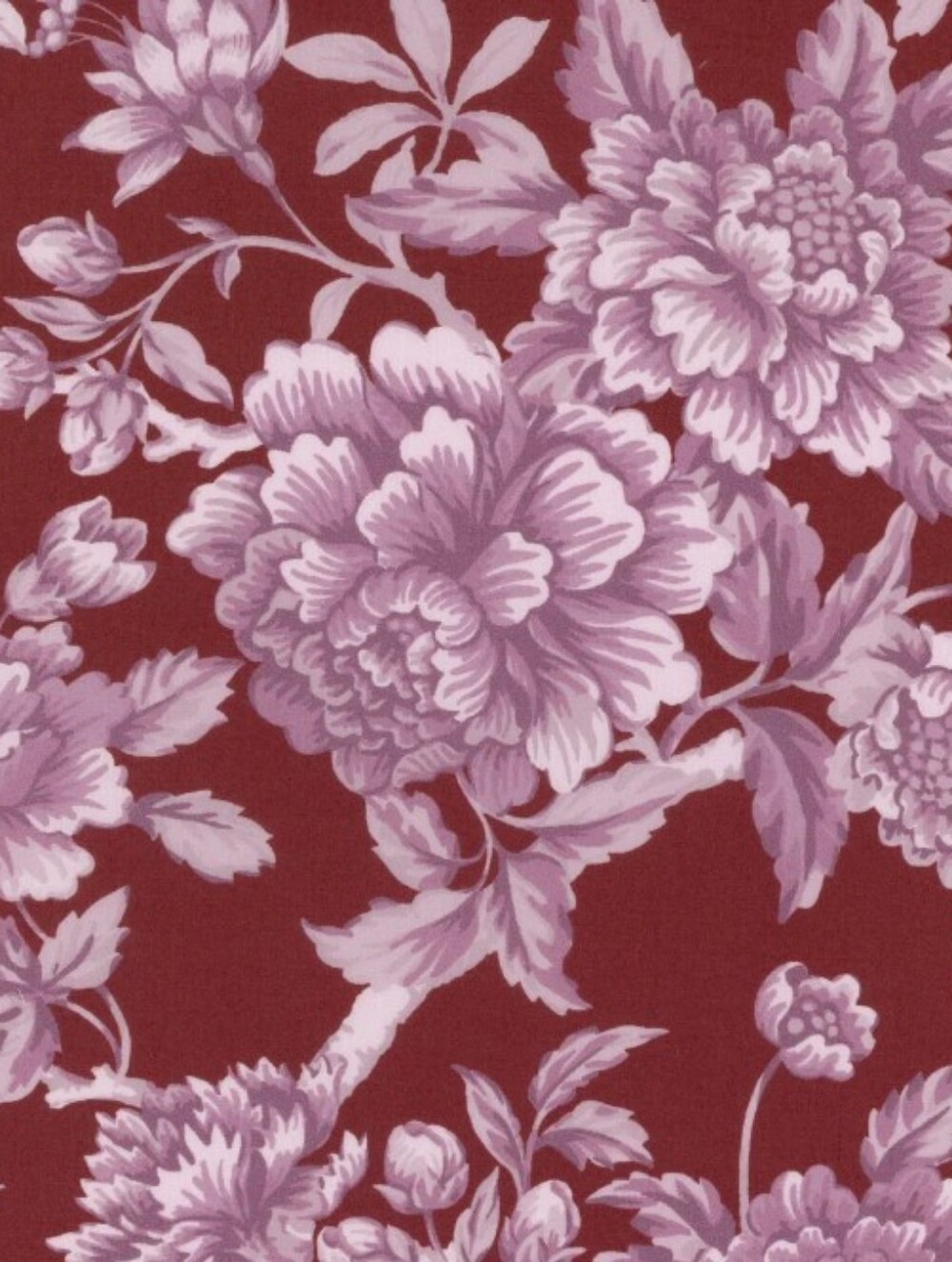 Liberty Art Fabric Tana Lawn Skinny Scarf Regency Trail Burgundy Pink Floral